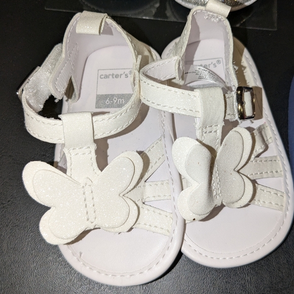 4 PR Infant Girls Shoes Sz 0-3m, 6-9m, 9-12m - Picture 3 of 6